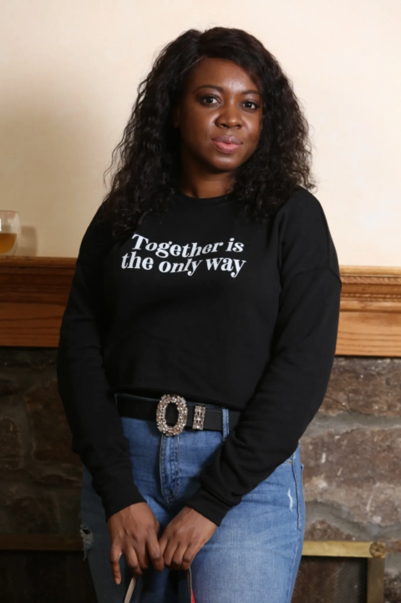 Together Is The Only Way Cropped Sweatshirt