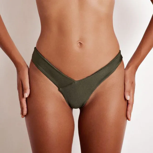 TOKITIND 2020 Cheeky Bottom Sexy Brazilian Mini Thong V Shape G-String Bikini Beach Underwear Swimwear Briefs Swimsuit Panties