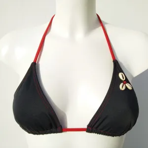 Triangular Bikini Bra Seashell Decoration