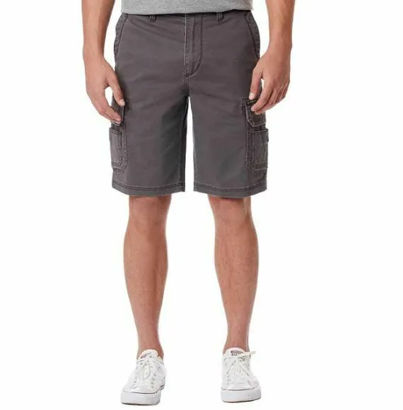 UNIONBAY Men's Flex Waist Stretch Fabric Cargo Shorts Flint