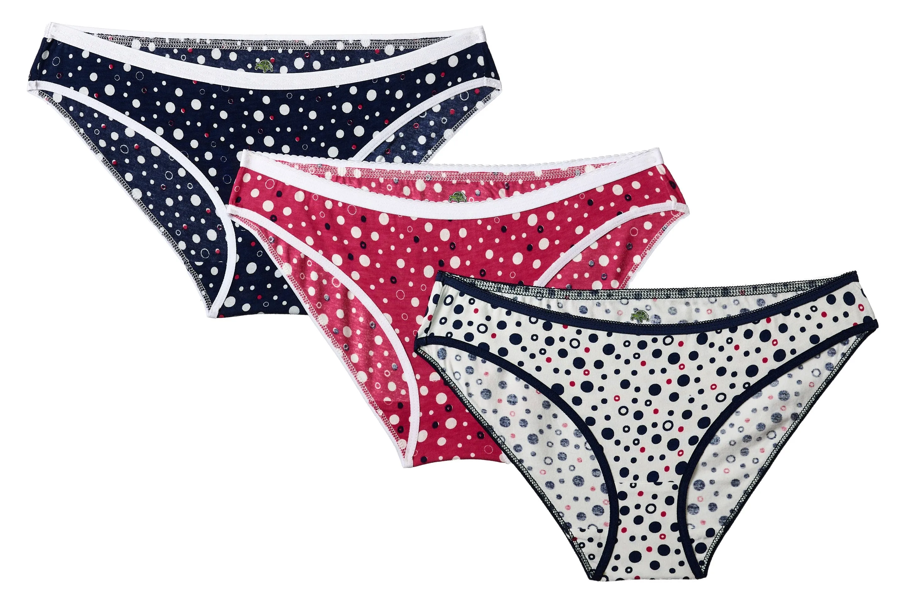 UNMADE DOT & SPOT PRINT BIKINI (PACK OF 3)