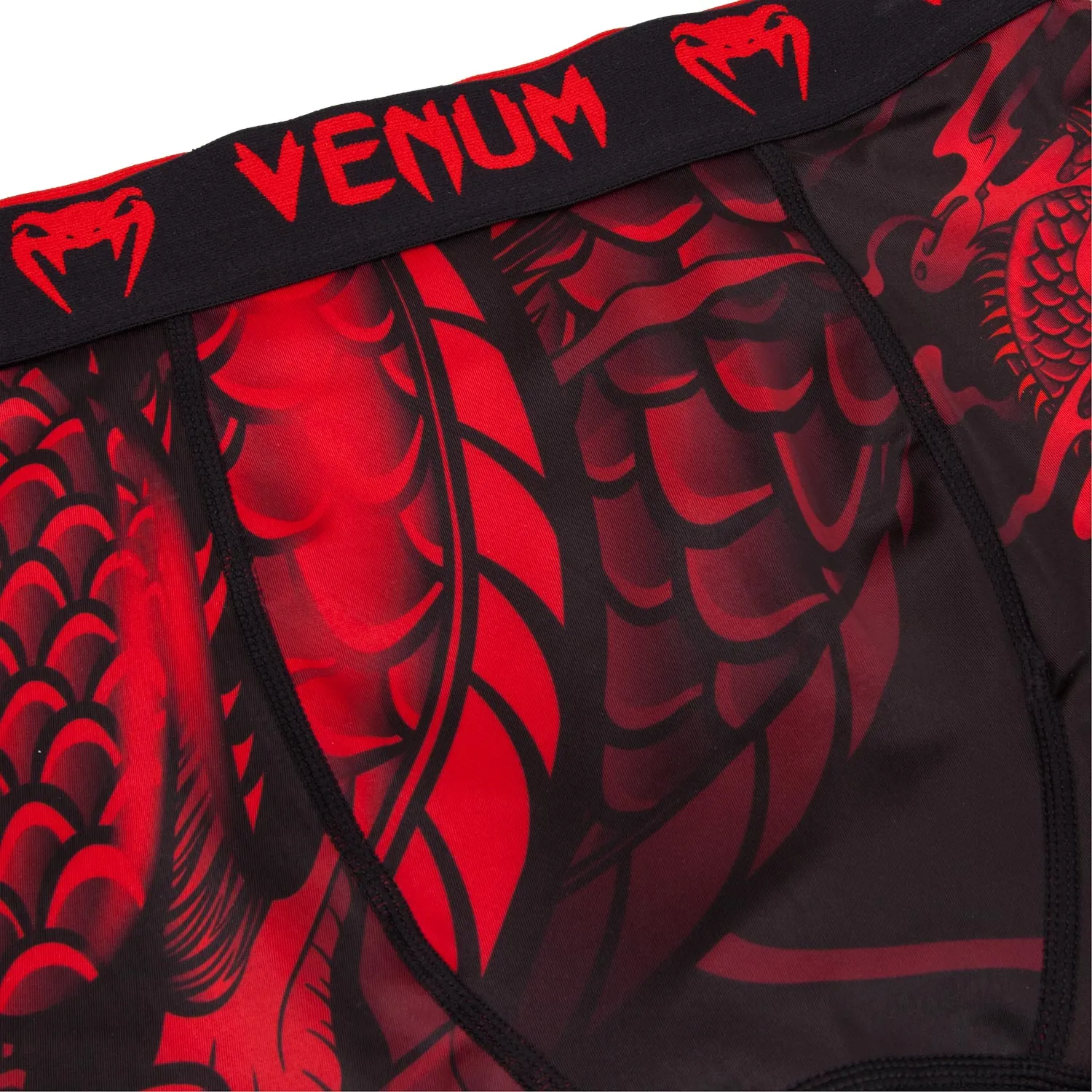 Venum Dragon's Flight Compression Shorts - Zwart/Rood