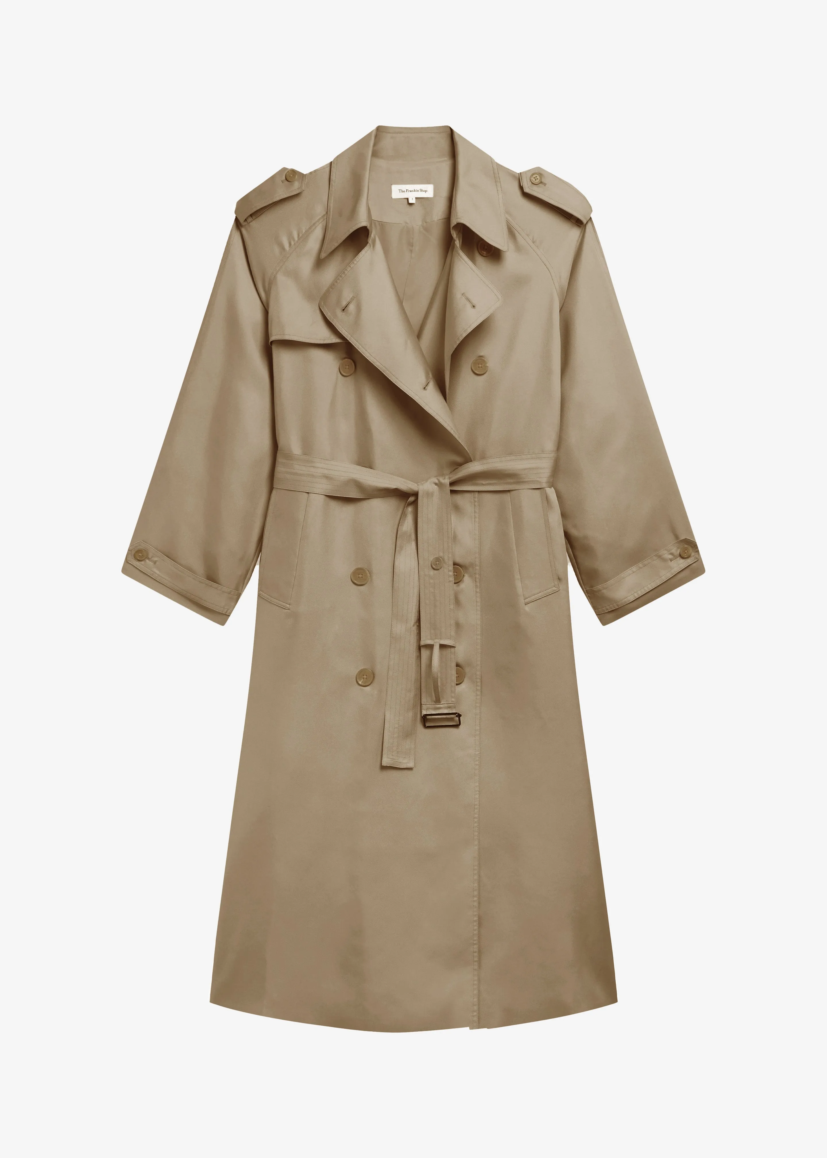 Veyron Silk Trench - Beige