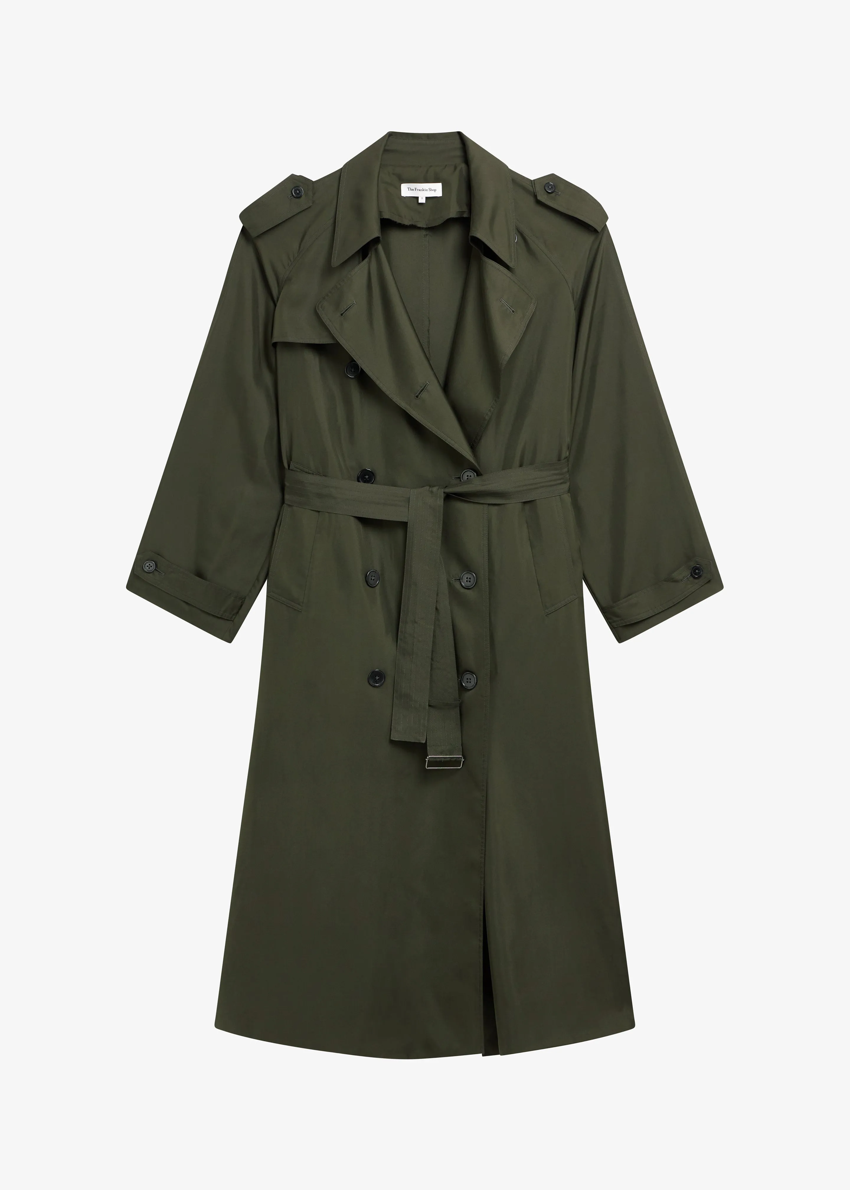 Veyron Silk Trench - Khaki