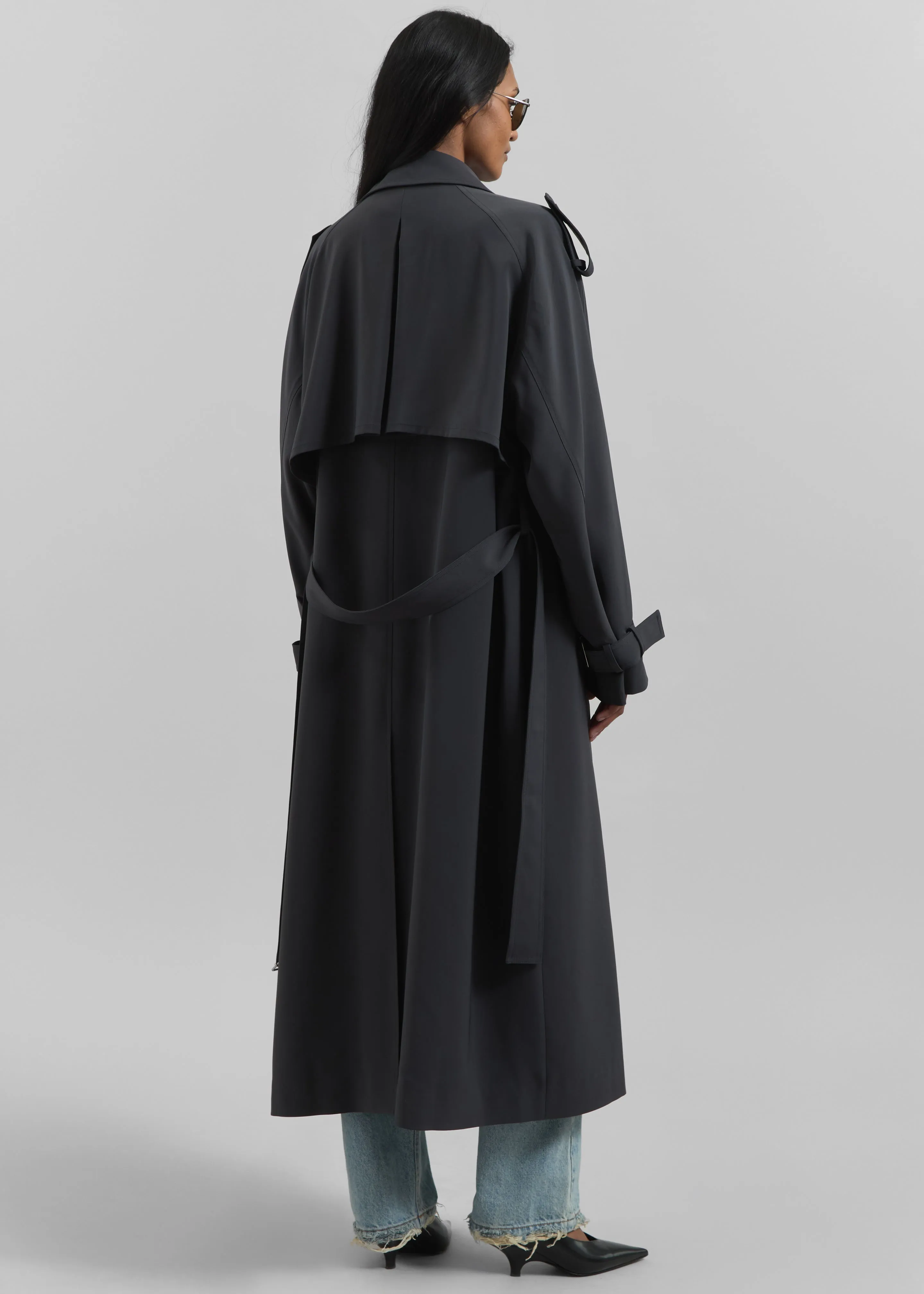 Veyron Trench Coat - Storm Grey