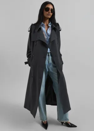 Veyron Trench Coat - Storm Grey