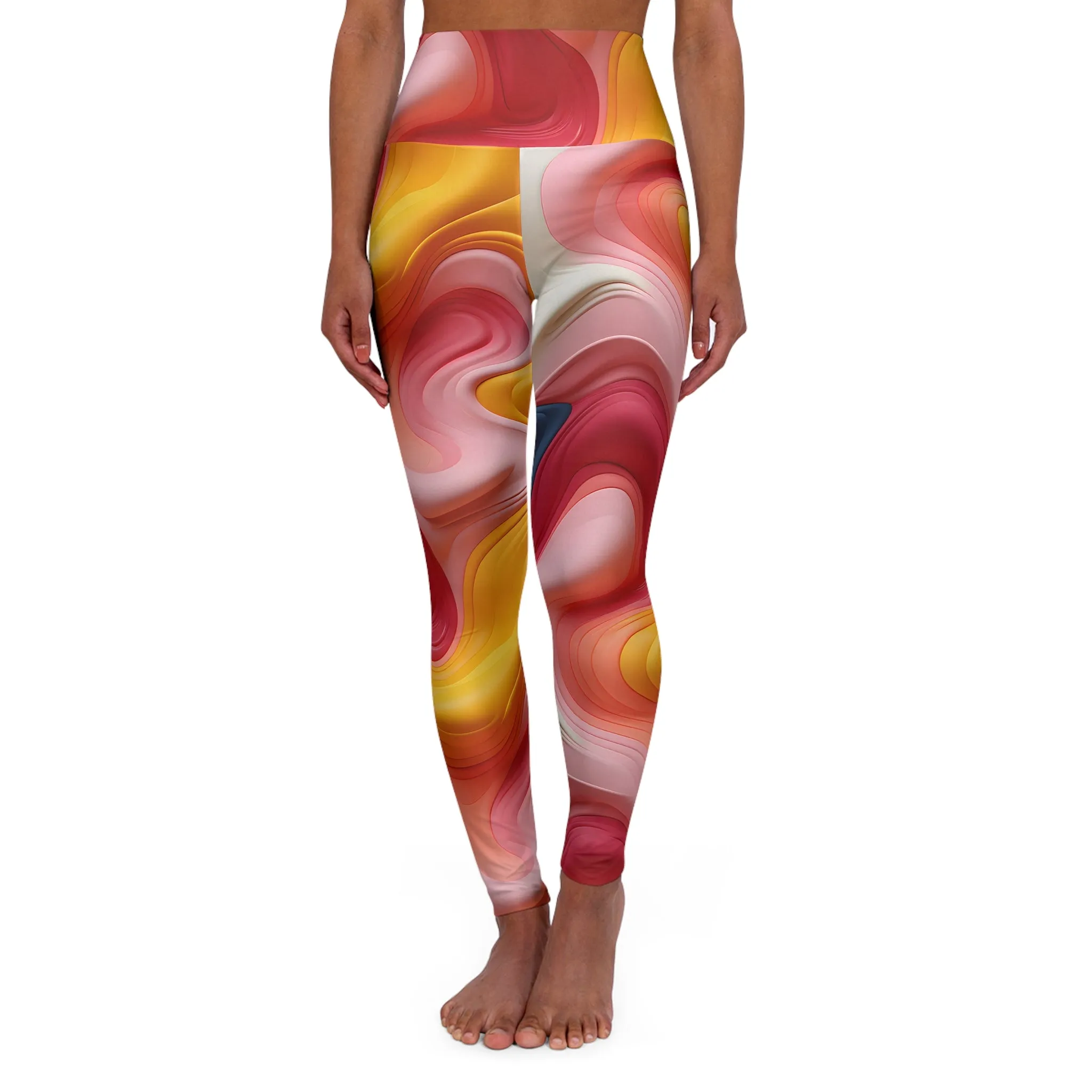 Vibrant High Waisted Yoga Leggings for Active Lifestyle