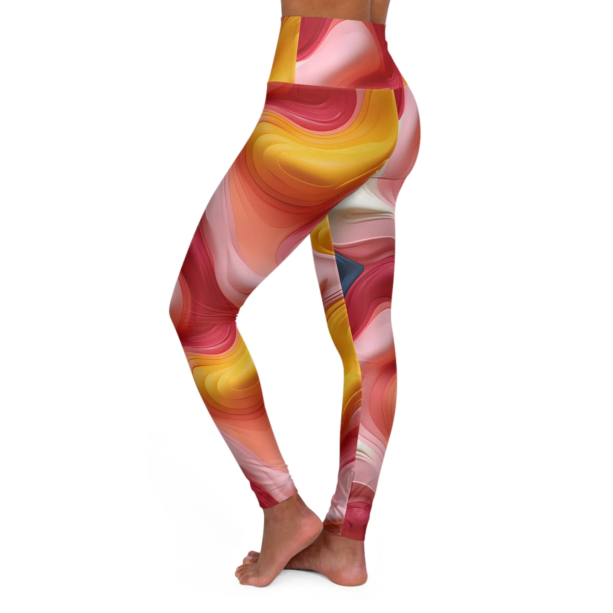 Vibrant High Waisted Yoga Leggings for Active Lifestyle