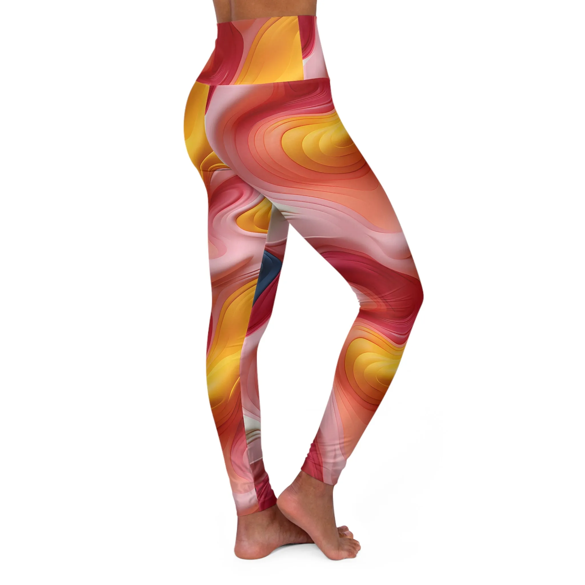 Vibrant High Waisted Yoga Leggings for Active Lifestyle