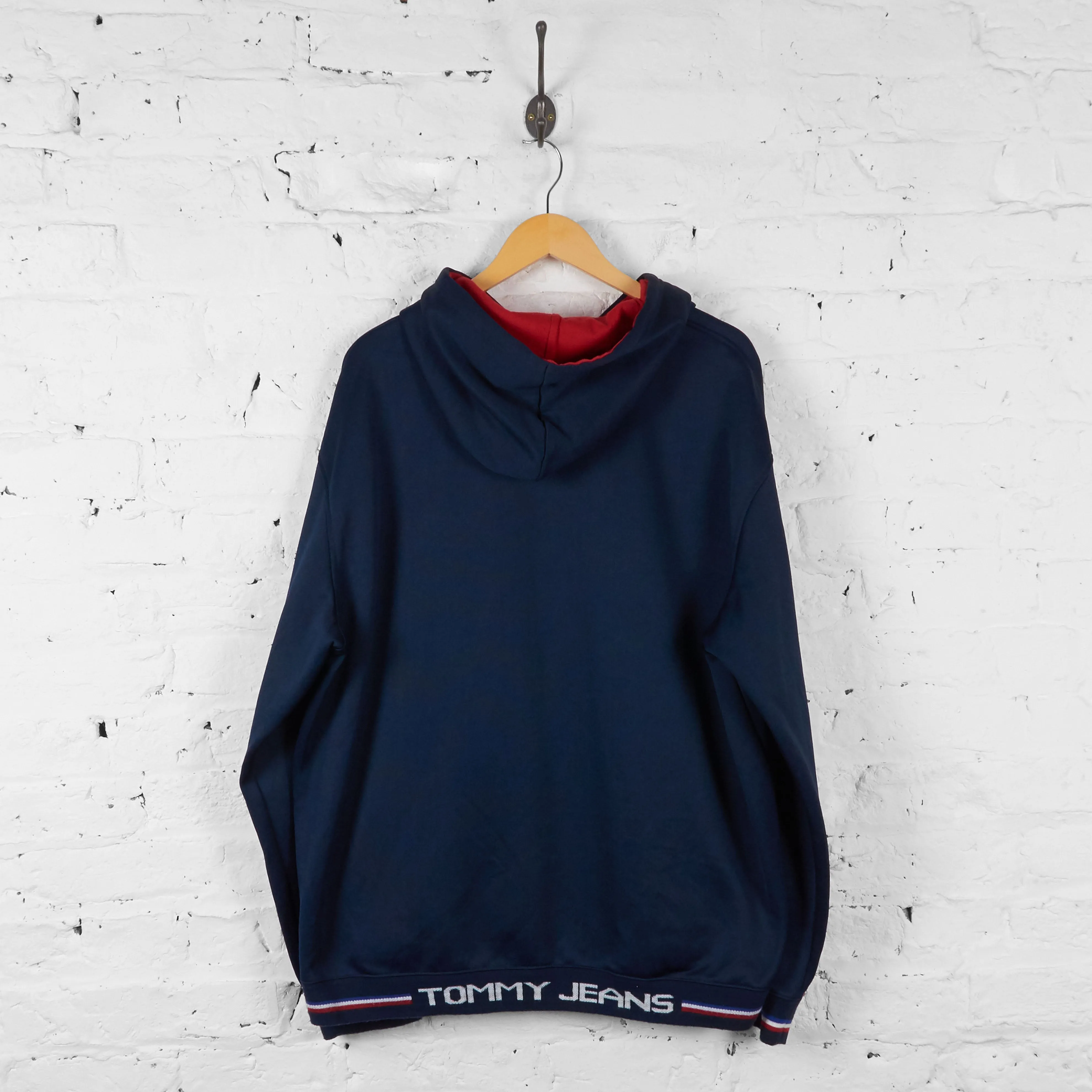 Vintage Tommy Hilfiger Hoodie - Navy - XXL