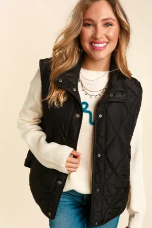 WEST COAST QUILTED VEST WITH POCKETS