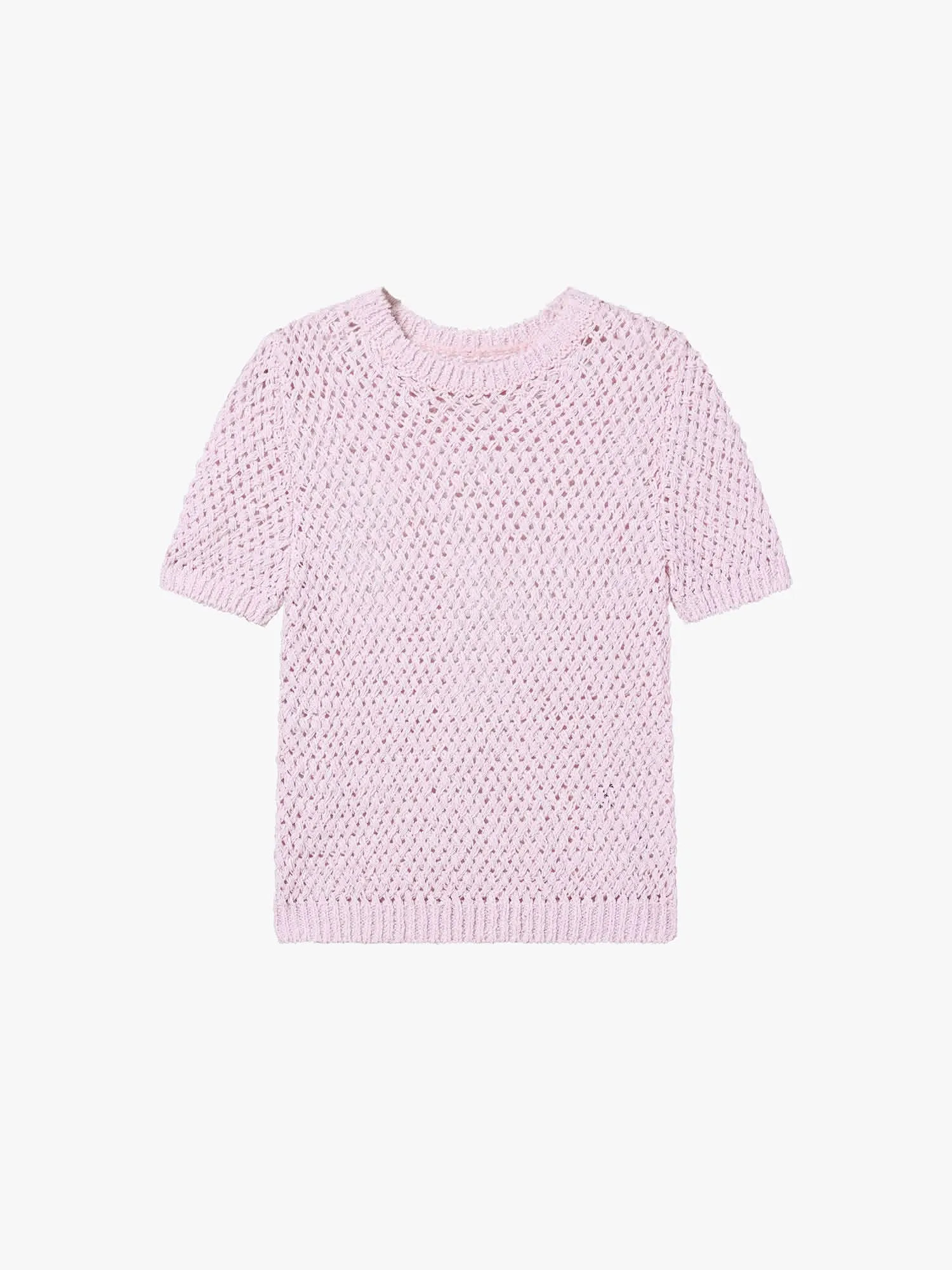 Wing-Embellished Beaded Knit Top
