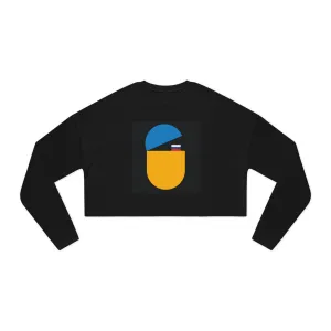 'Wolf Pac Mentality' Women's Cropped Sweatshirt