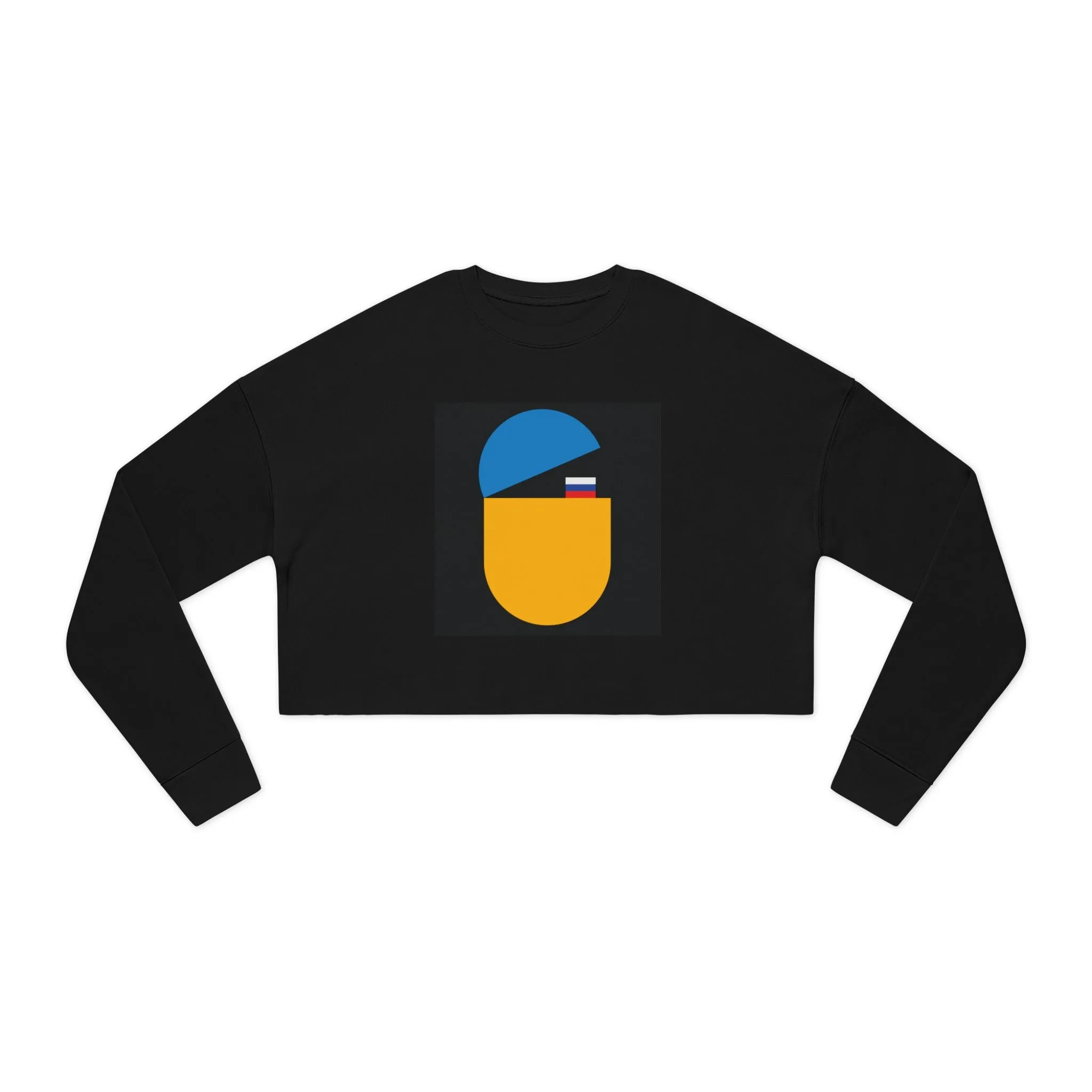 'Wolf Pac Mentality' Women's Cropped Sweatshirt