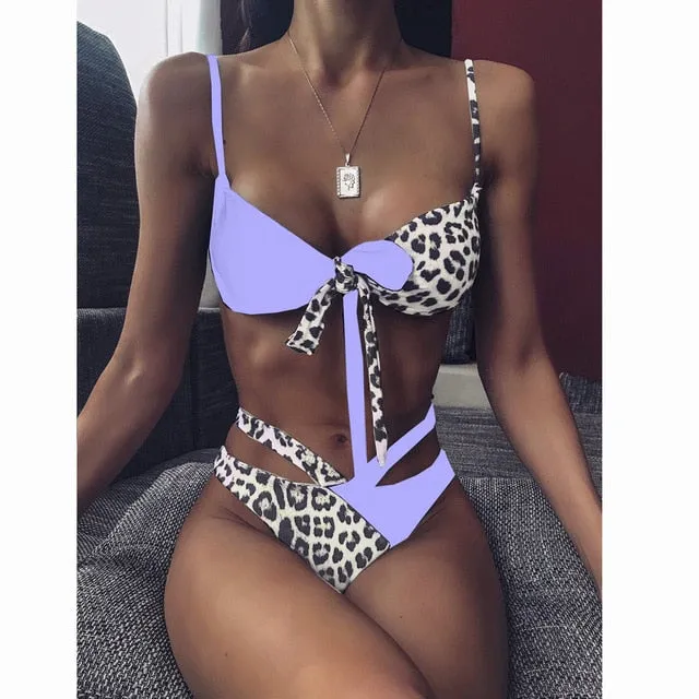 Women Bikini Patchwork Swimwear