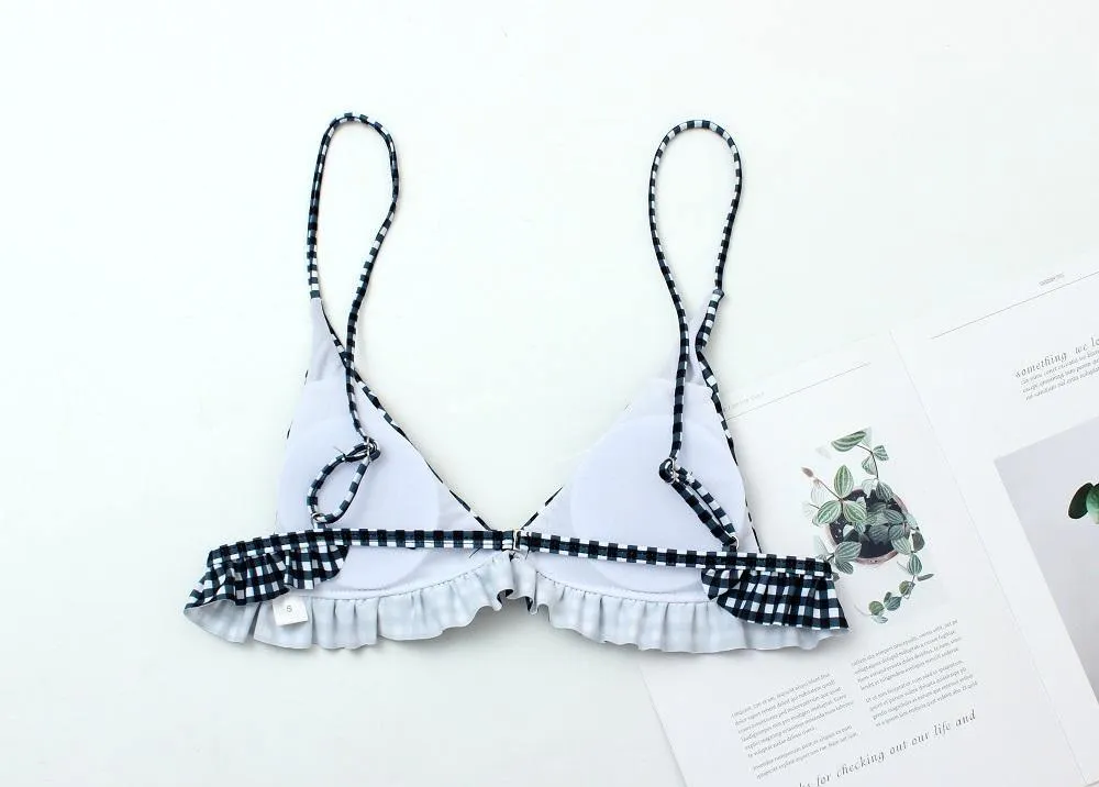 Women Bikini Set Ruffles Padded Swimwear Bikini Hot Sale Swimming Suit