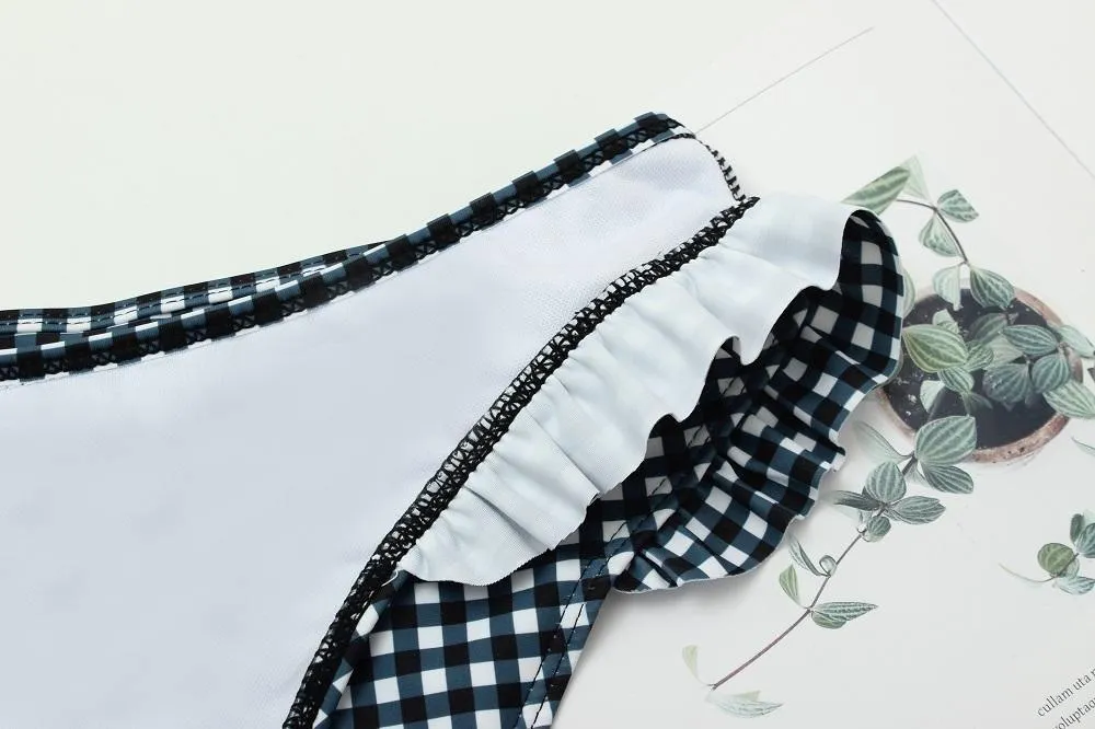 Women Bikini Set Ruffles Padded Swimwear Bikini Hot Sale Swimming Suit