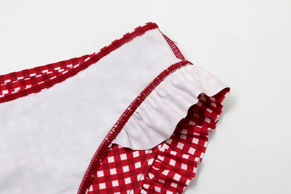 Women Bikini Set Ruffles Padded Swimwear Bikini Hot Sale Swimming Suit