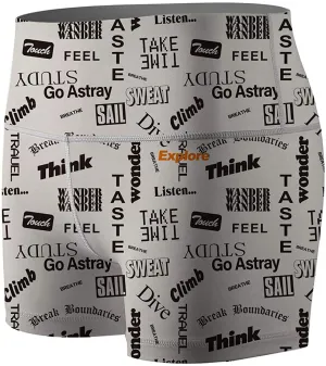Women's Explore Letter Compression Shorts Fight Shorts