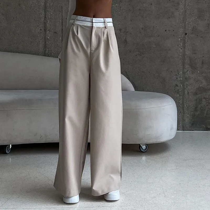 Women's High-Waisted Wide-Leg Trousers