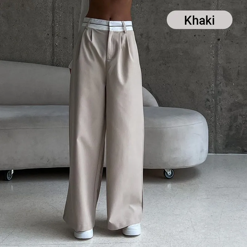 Women's High-Waisted Wide-Leg Trousers