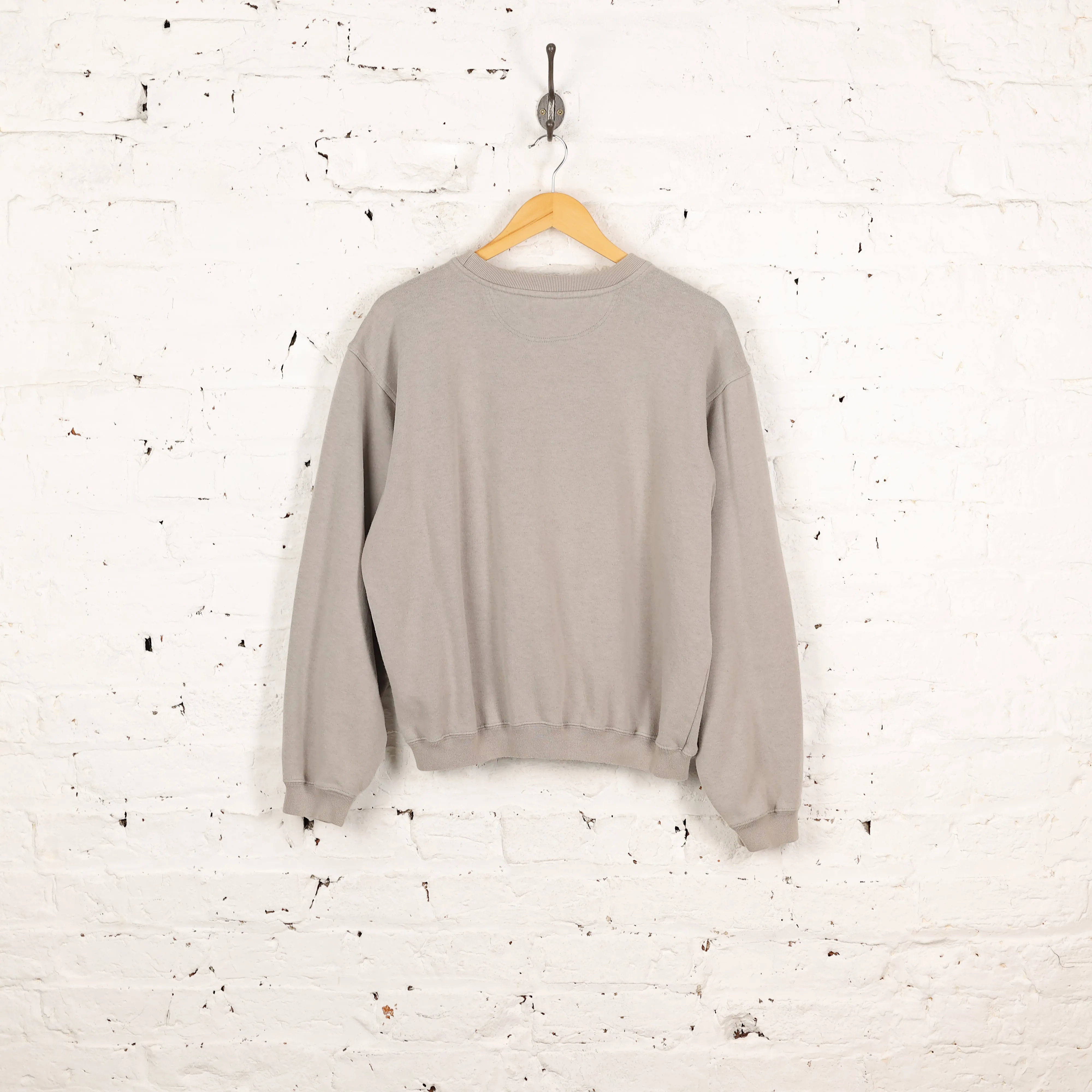 Women's Nike Cropped Sweatshirt - Grey - Women's M