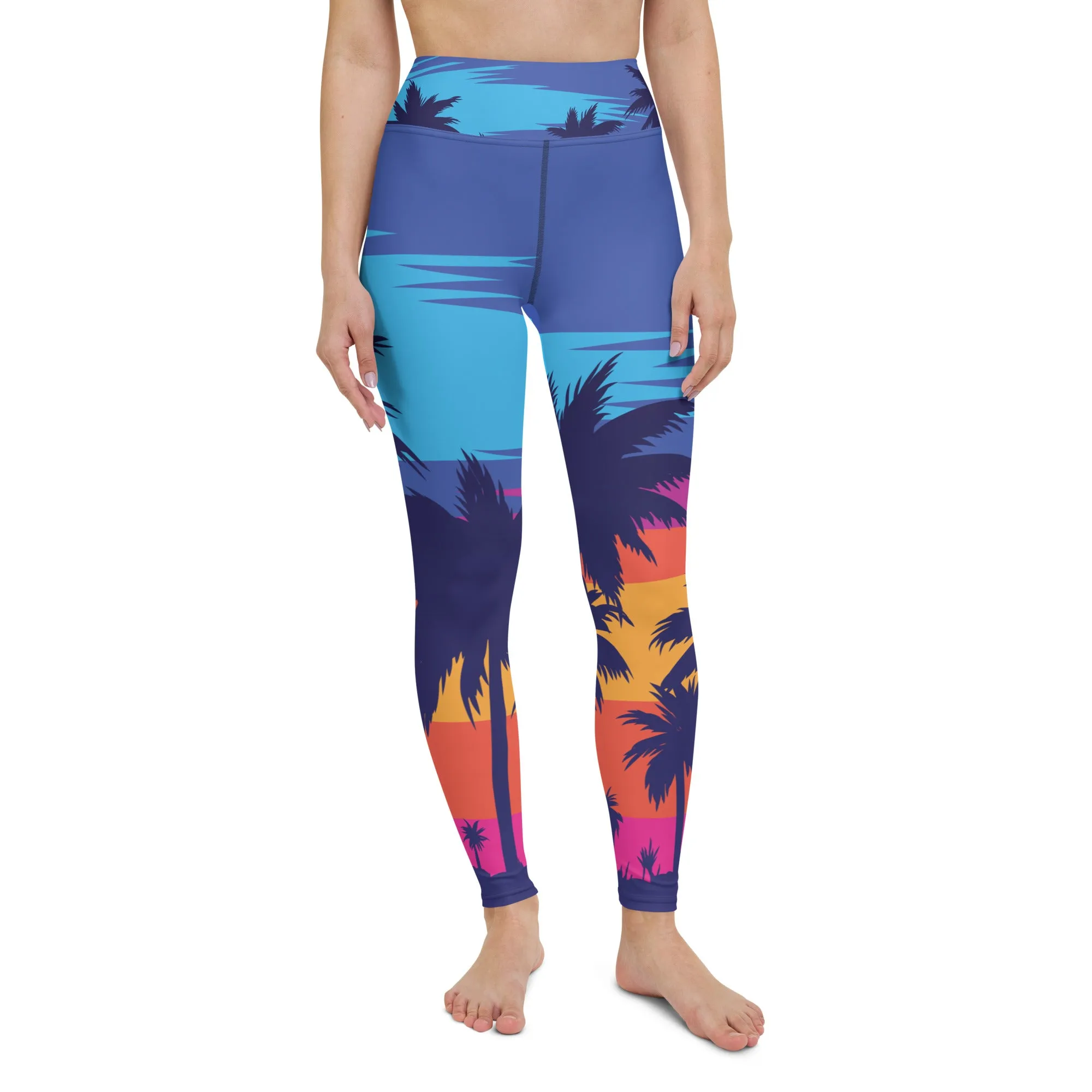 Women's Palm Trees x Sunsets Yoga Leggings