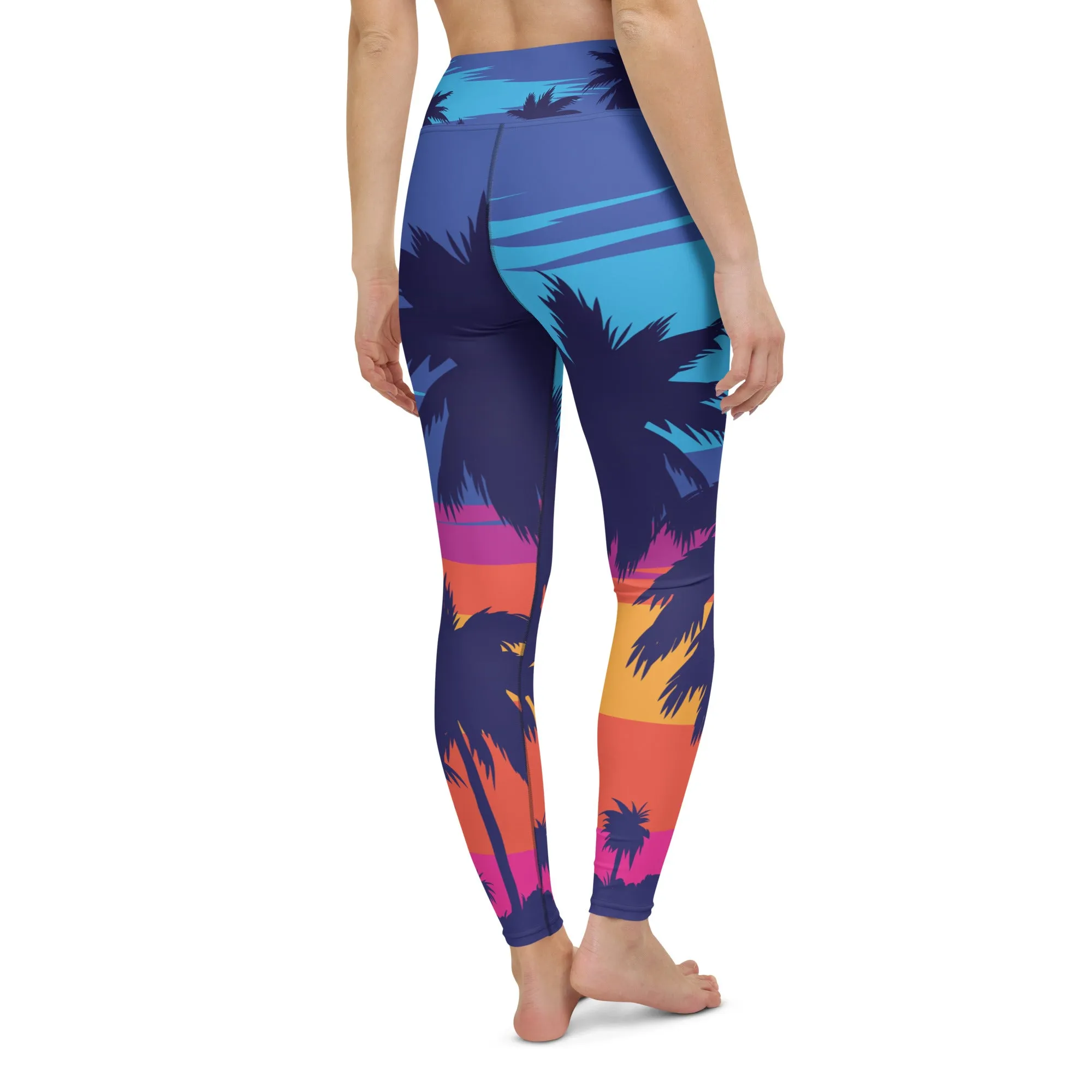 Women's Palm Trees x Sunsets Yoga Leggings