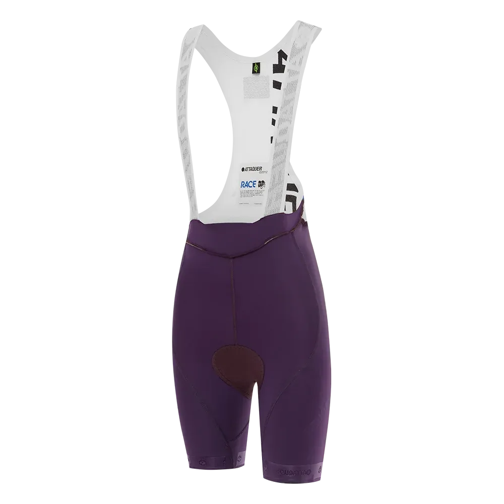 Womens Race Bib Short Purple (short)