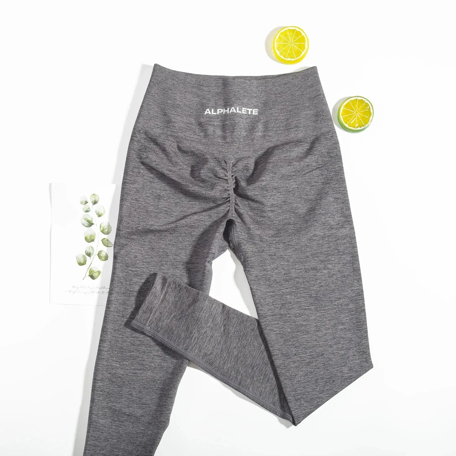 Women's Seamless Scrunch Leggings - High Waisted Silky Workout Tights