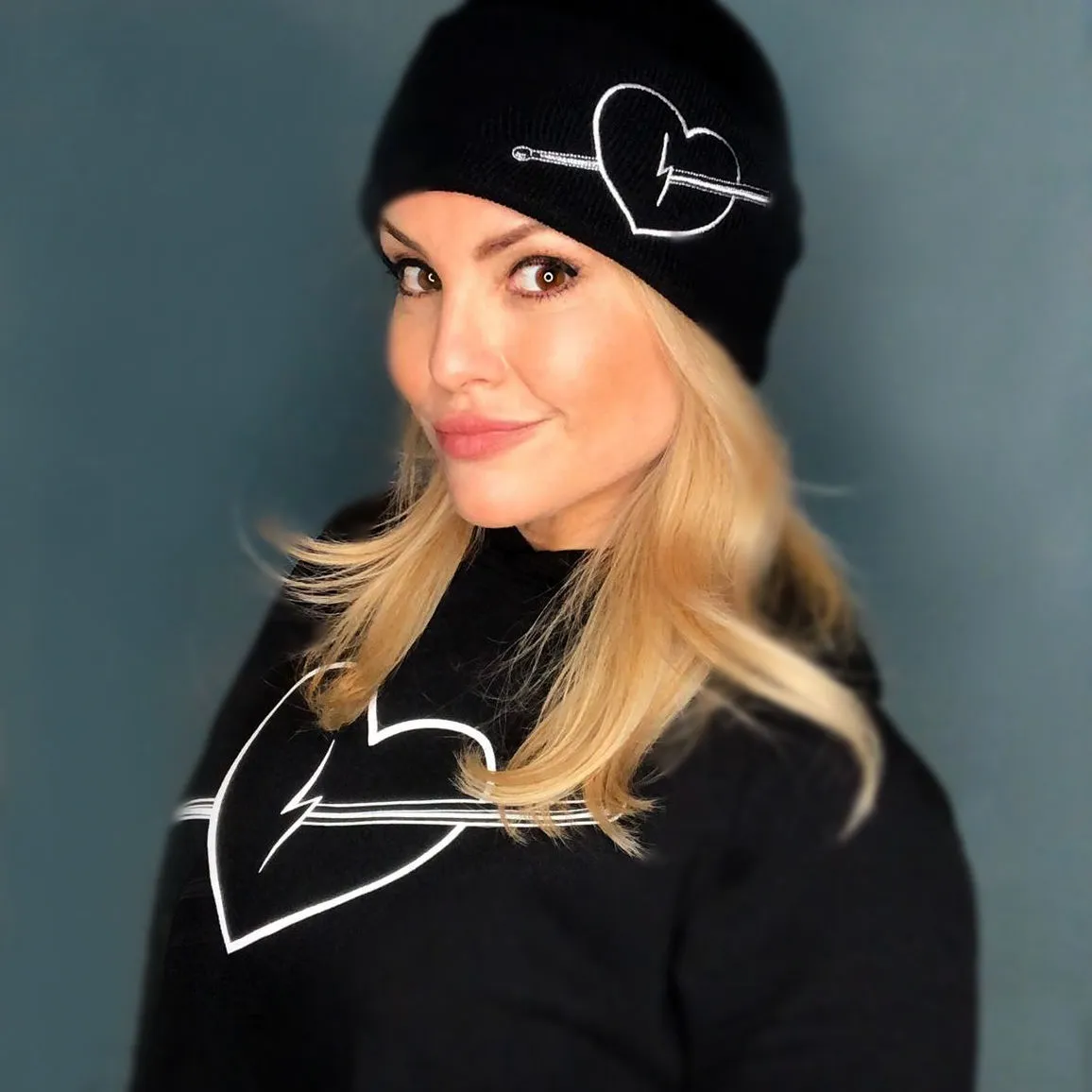 Womens Showing The Love Crop Top | Hoodie
