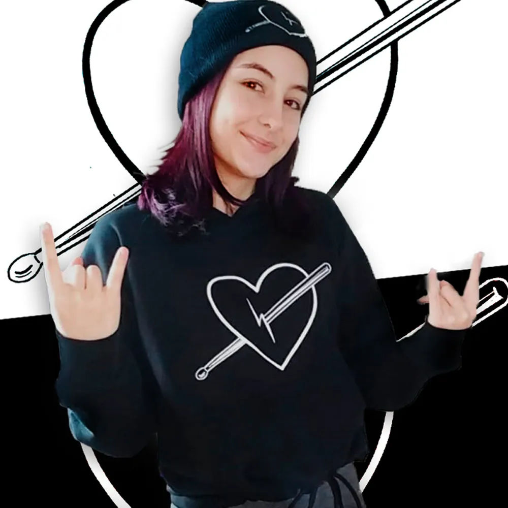 Womens Showing The Love Crop Top | Hoodie