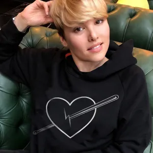 Womens Showing The Love Crop Top | Hoodie
