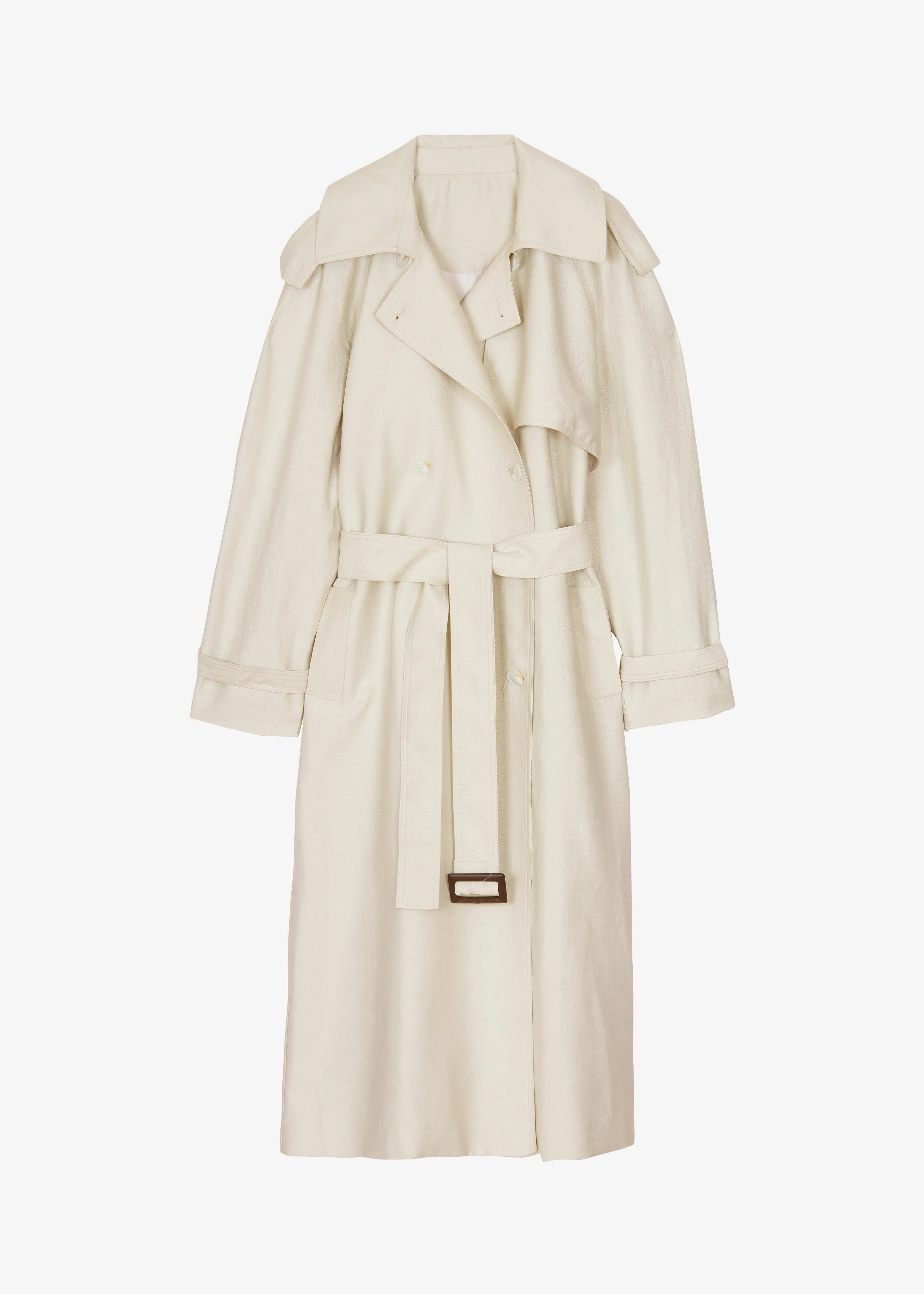 Yasmine Trench Coat - Light Beige