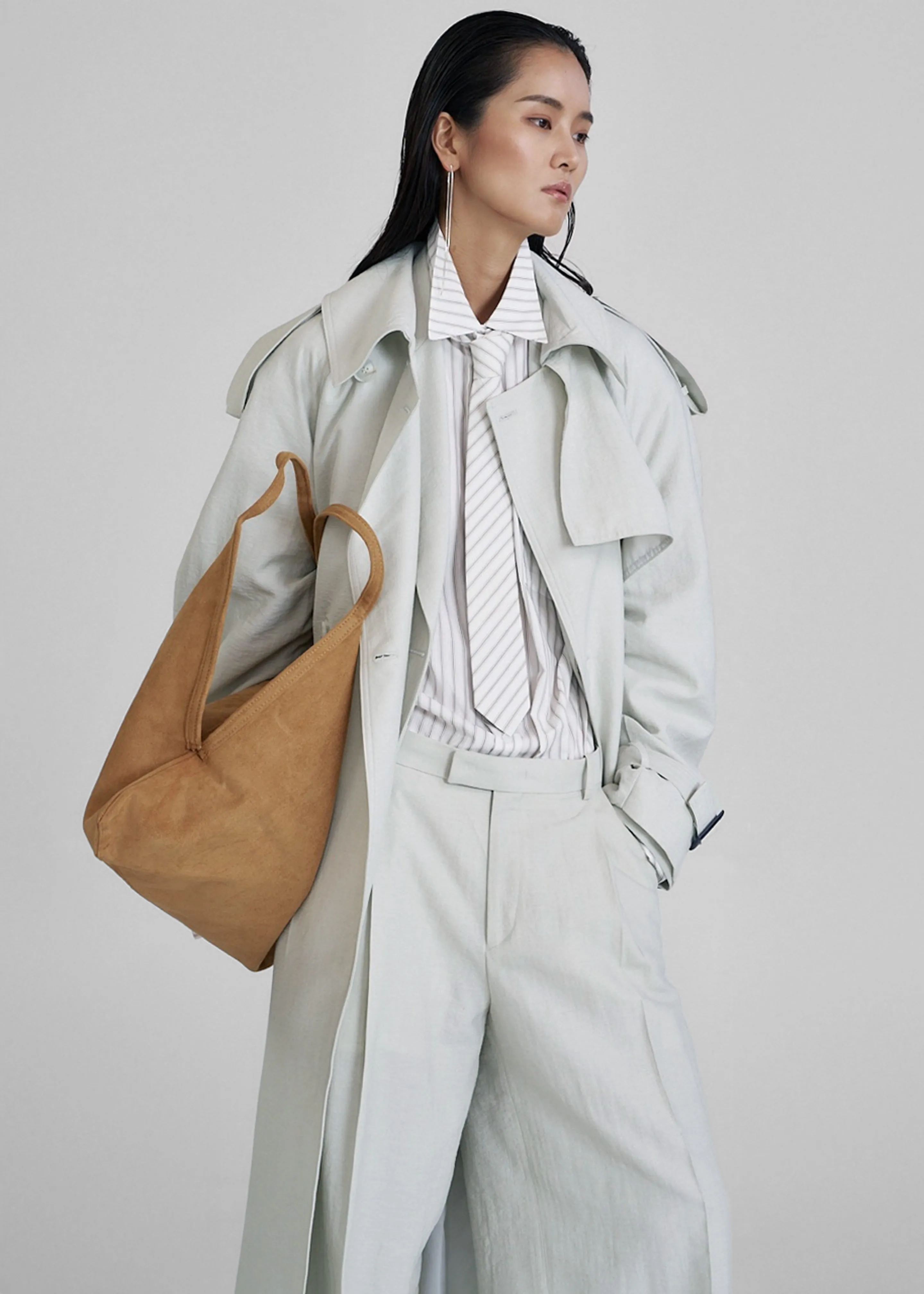Yasmine Trench Coat - Mint