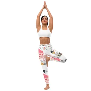 Yoga Leggings, Activewear Fitness Leggings, Performance Wear, Workout Pants, Gym Leggings, Music Lover Gift