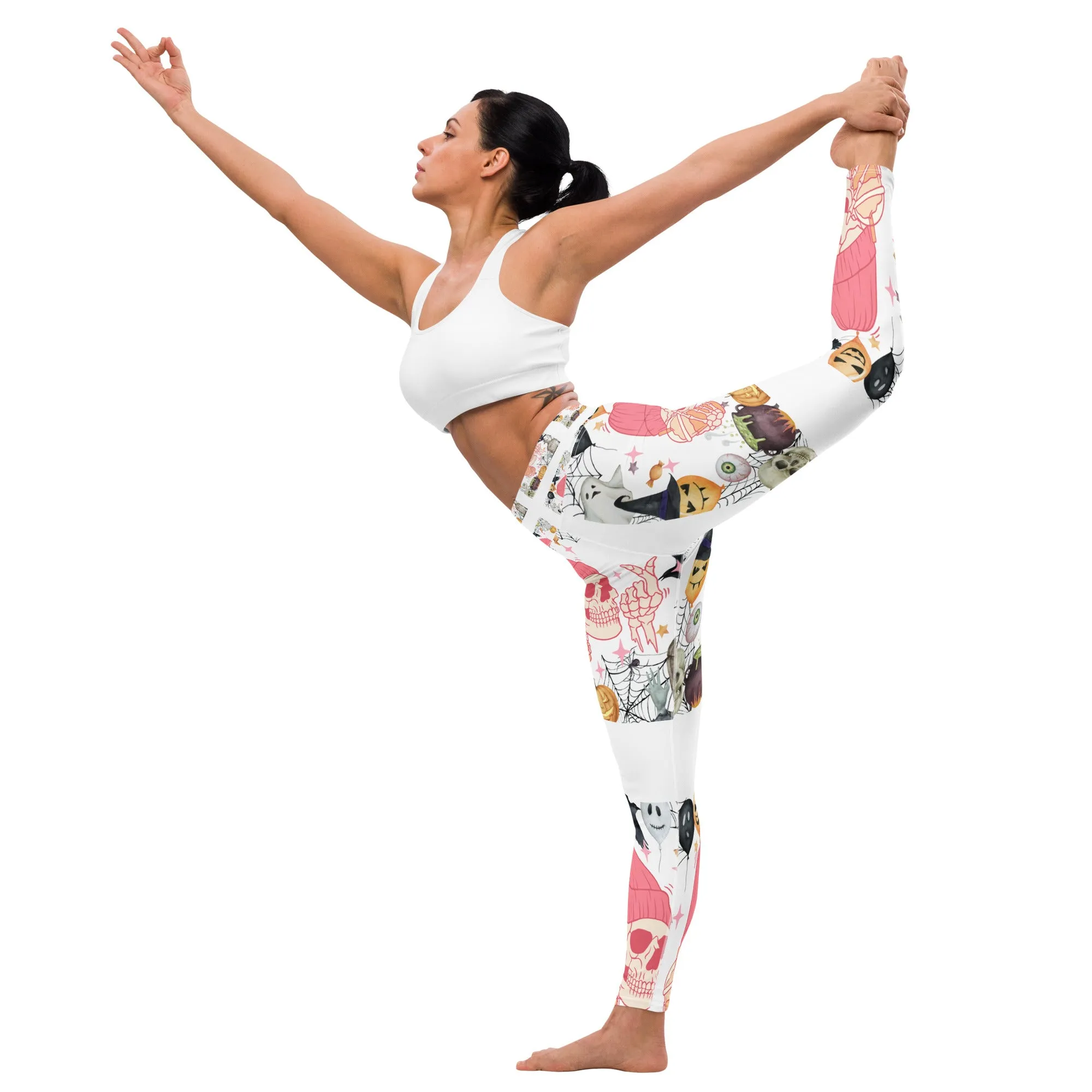 Yoga Leggings, Activewear Fitness Leggings, Performance Wear, Workout Pants, Gym Leggings, Music Lover Gift