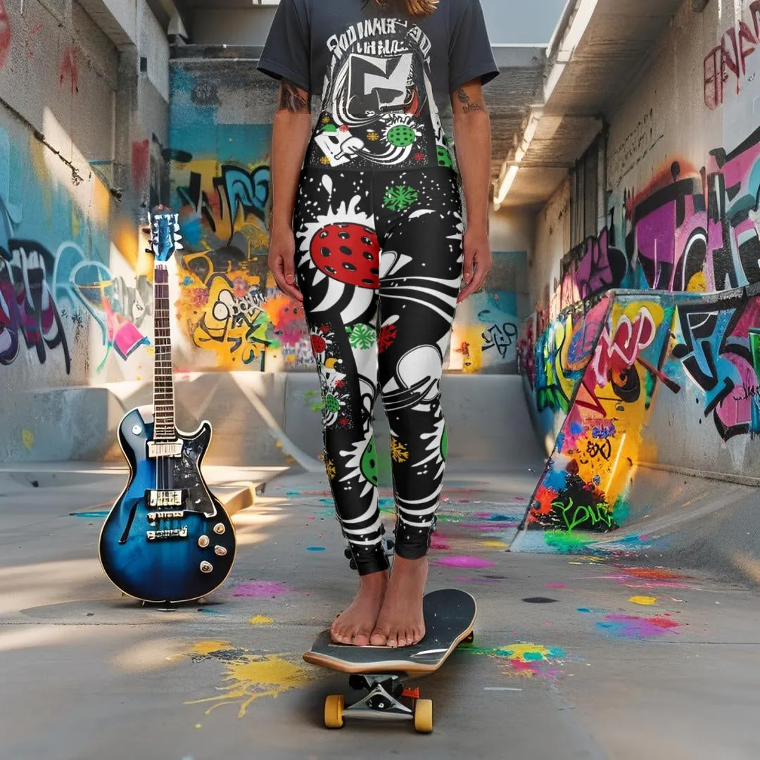 Yoga Leggings Pickleball Print