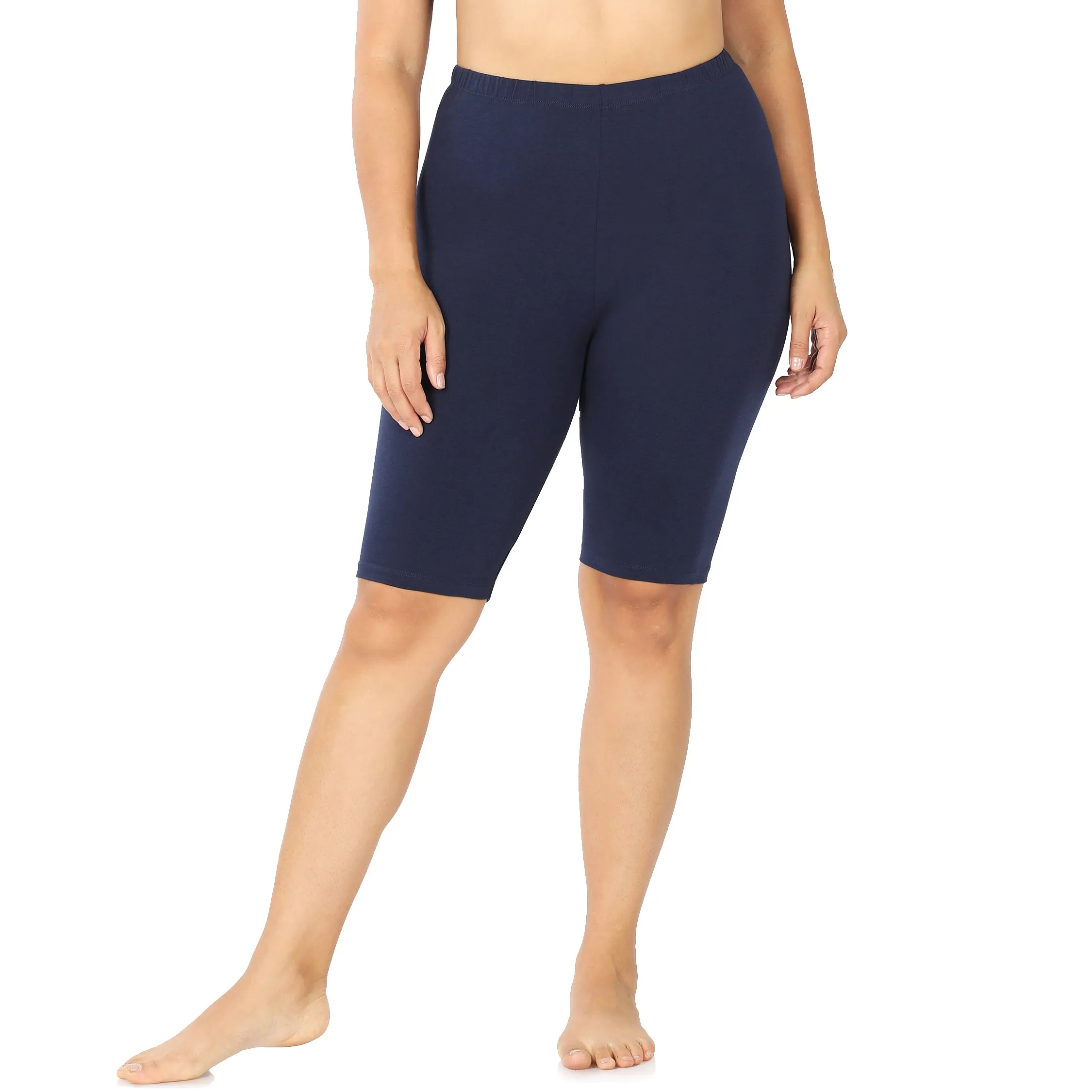 Zenana Women's Workout Yoga Running Compression Exercise Biker Shorts OP-1803XBA