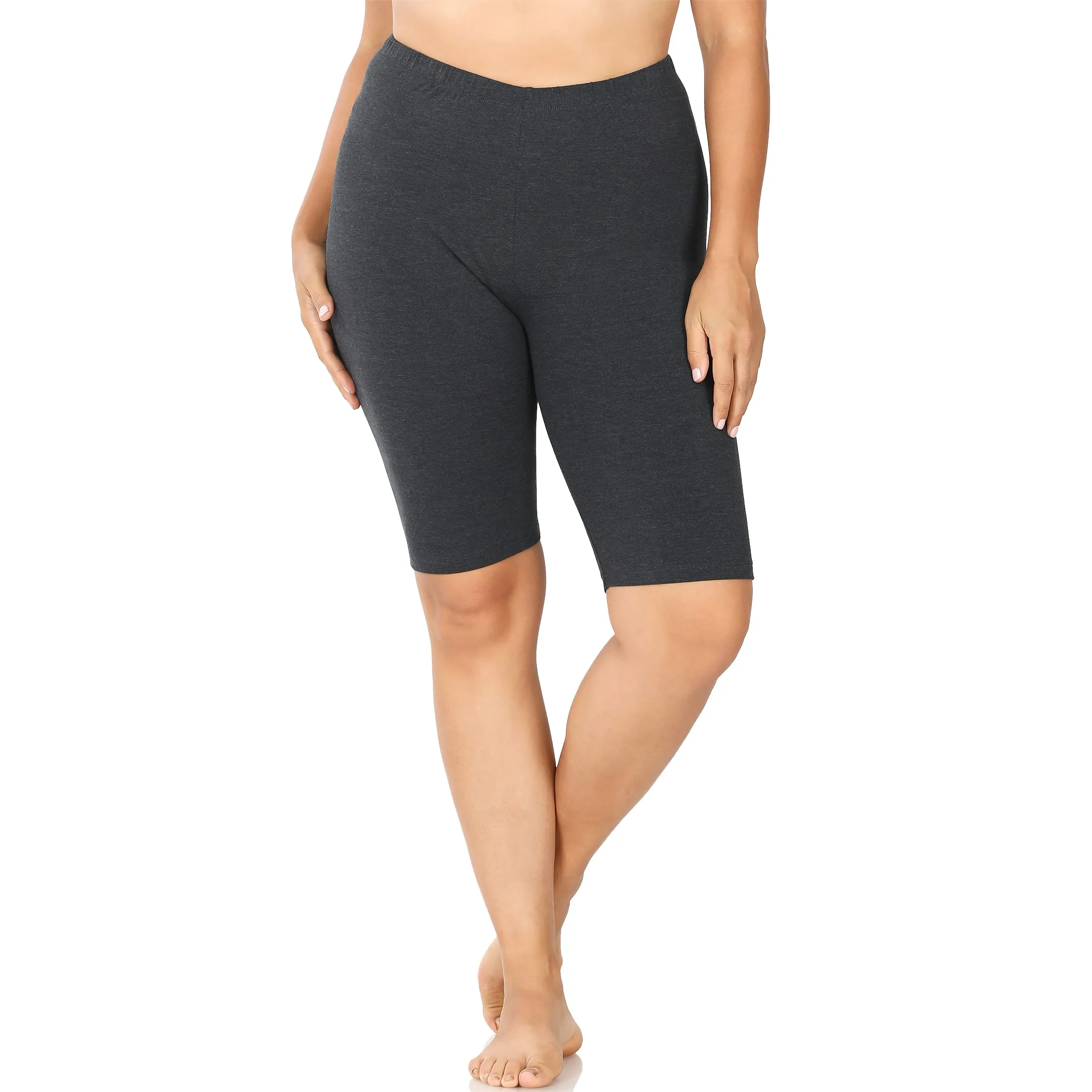 Zenana Women's Workout Yoga Running Compression Exercise Biker Shorts OP-1803XBA
