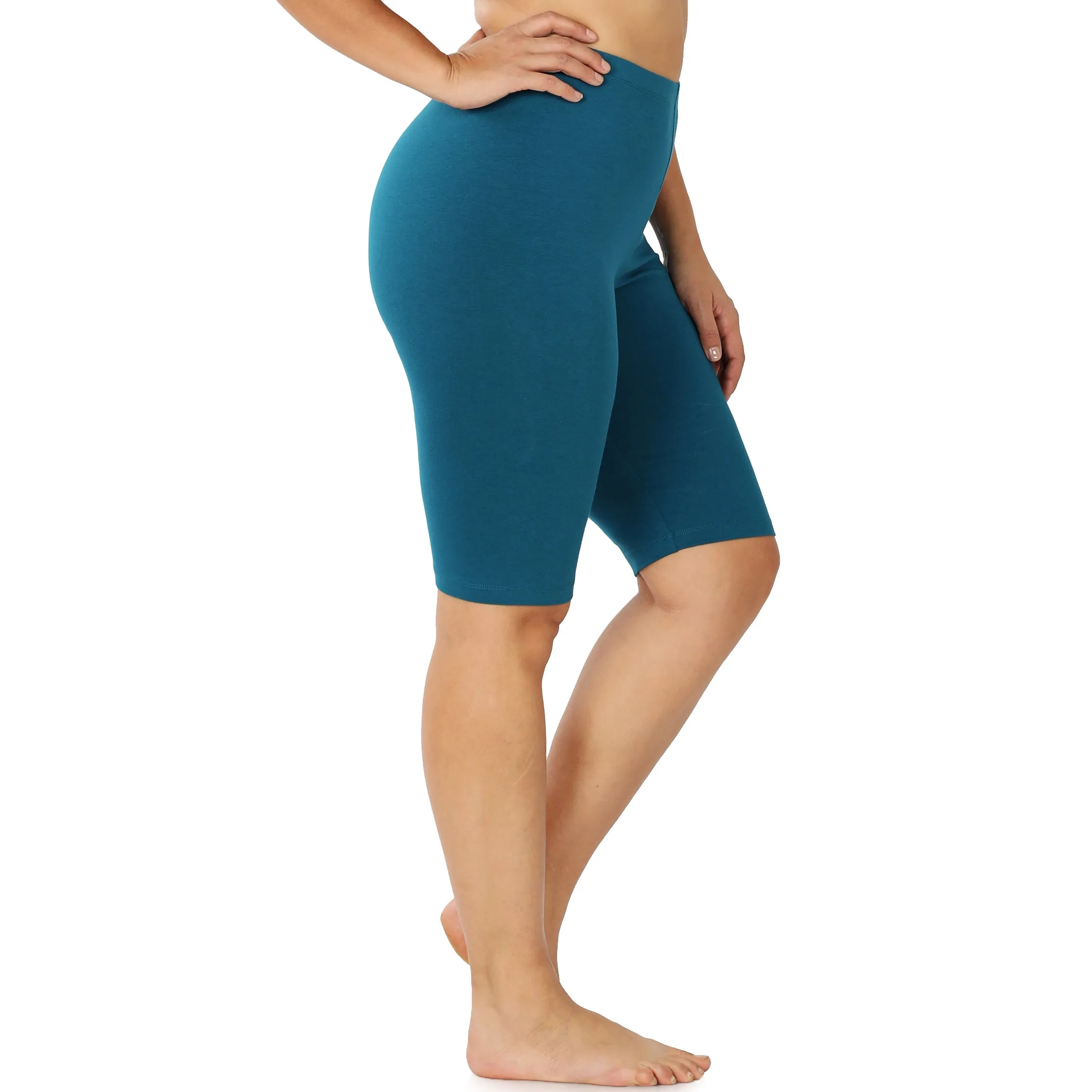 Zenana Women's Workout Yoga Running Compression Exercise Biker Shorts OP-1803XBA