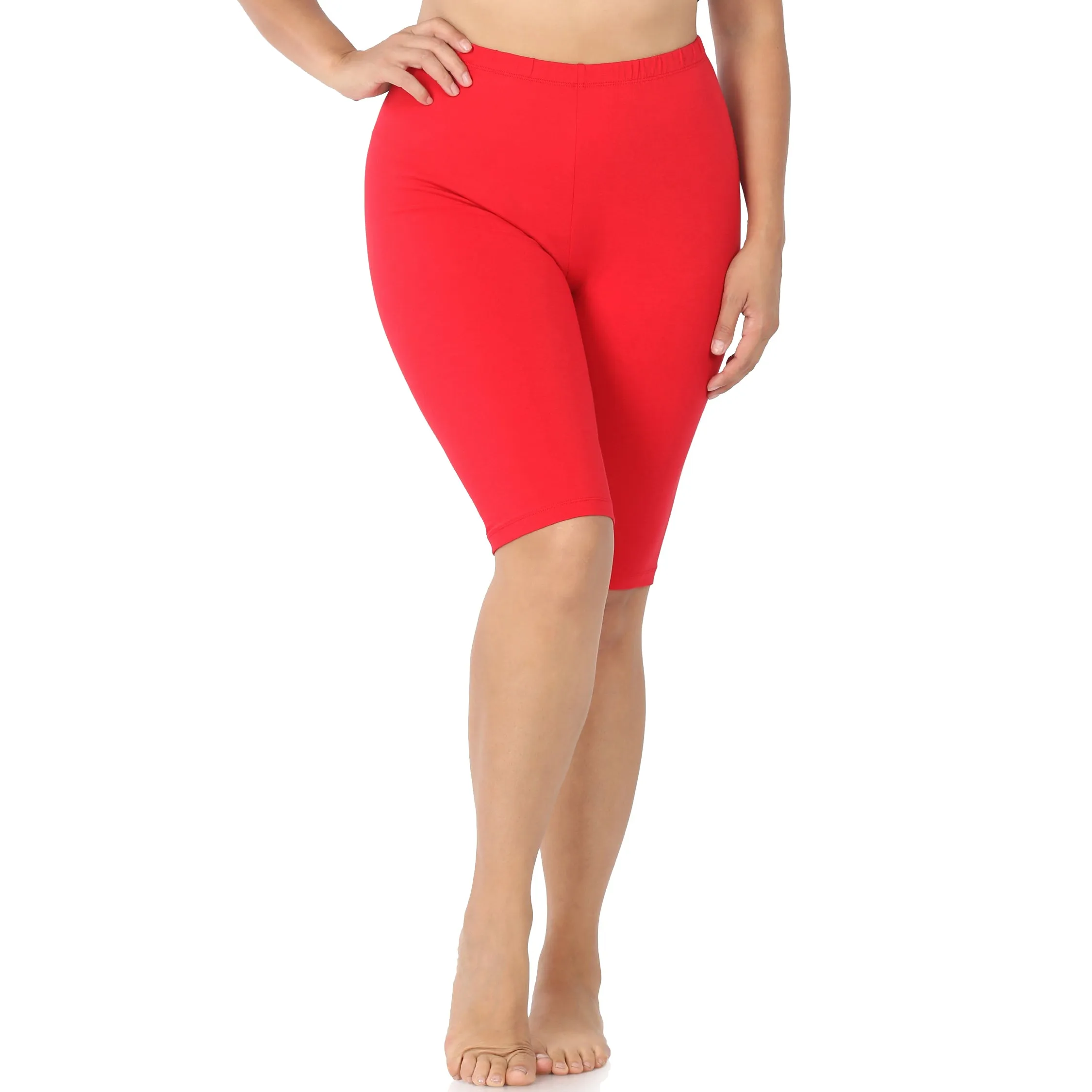 Zenana Women's Workout Yoga Running Compression Exercise Biker Shorts OP-1803XBA